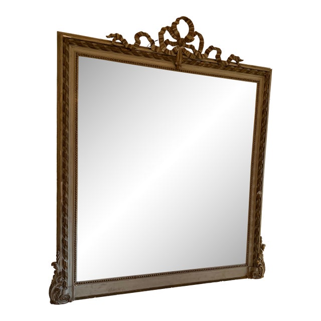 Louis XVI Style Bow Mirror For Sale