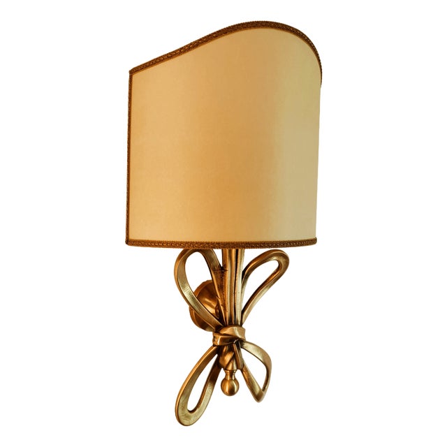 Vintage Wall Light in Brass For Sale