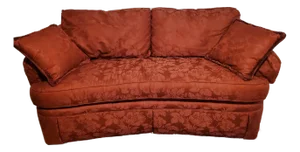 Hickory Chair Red Damask Parkhurst Sofa