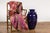 Asian 19th Century Large Antique Thai Cobalt Blue Martaban Jar with Raised Motifs For Sale - Image 3 of 12