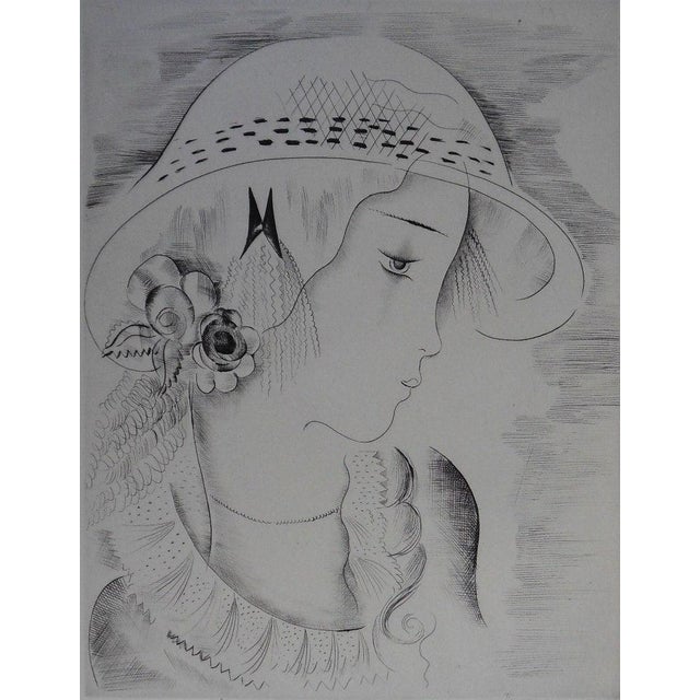 Mily Possoz, Portrait de jeune fille, Etching For Sale - Image 7 of 7