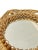 French French Mid-Century Sunburst Rattan & Wood Bead Round Wall Mirror For Sale - Image 3 of 13