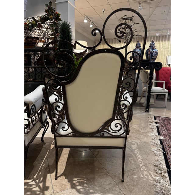 Rene Peron 2 1940s French Garden Chairs For Sale - Image 4 of 4