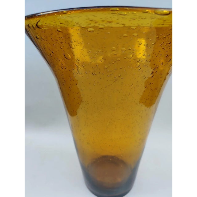 Vintage Bubble Glass Vase, 1970s For Sale - Image 4 of 9