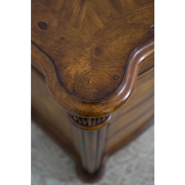 Wood Schnadig Stately Wood & Rattan Bedside Table For Sale - Image 7 of 17
