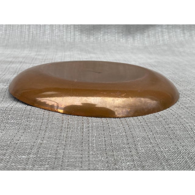 Mid Century Copper Enamel Rooster Catchall For Sale In New York - Image 6 of 11