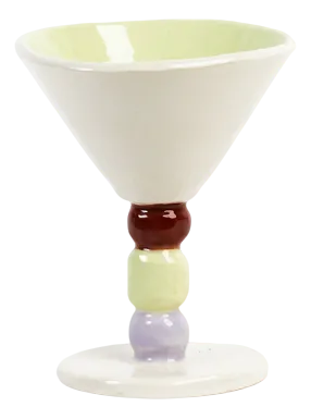 White Enchanted Martini Glass by Laura Rubio Bañon