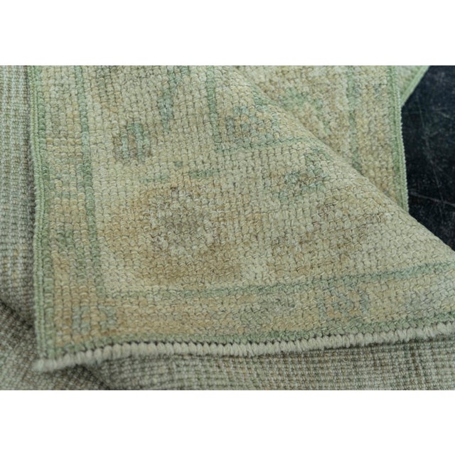 Turkish Oushak Rug 2'2" x 10'3" #19320 For Sale In Houston - Image 6 of 8