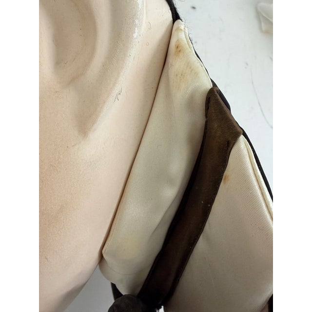 Cream Large Phantom of the Opera Style Plaster Wall Mask Sculpture For Sale - Image 8 of 12