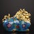 Late 20th Century Vintage Cloisonné Enamel Gilt Bronze Pixiu Statue Figure For Sale - Image 5 of 7
