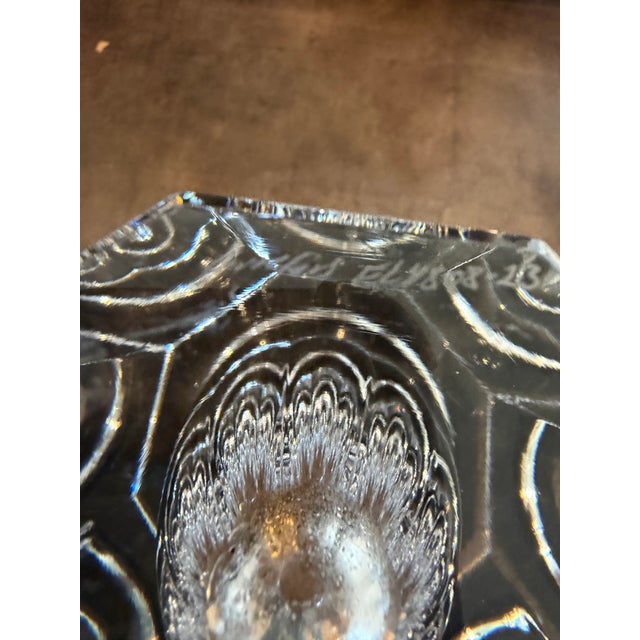 Transparent Large Orrefors Architectural Style Crystal Vase For Sale - Image 8 of 11