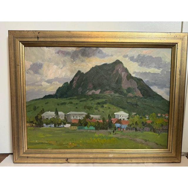 Mid-Century Modern Etinger, Vladimir Russian Landscape Painting For Sale - Image 3 of 9