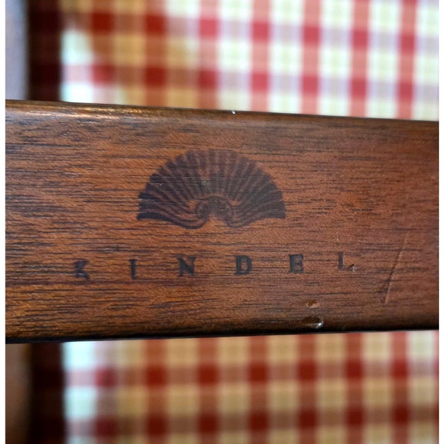 Pair of Kindel Furniture Winterthur Collection New York Ottomans For Sale In Washington DC - Image 6 of 15