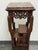 Chinoiserie Carved Wood Tiered Marble Top Stand, Vintage For Sale - Image 10 of 12
