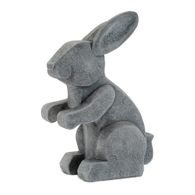 Contemporary Modern Sitting Bunny Figurine (Set of 6) For Sale - Image 3 of 4