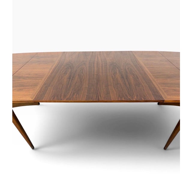 Mid-Century Modern Lane Rhythm Drop-Leaf Walnut Dining Table W/Leaves For Sale - Image 13 of 15