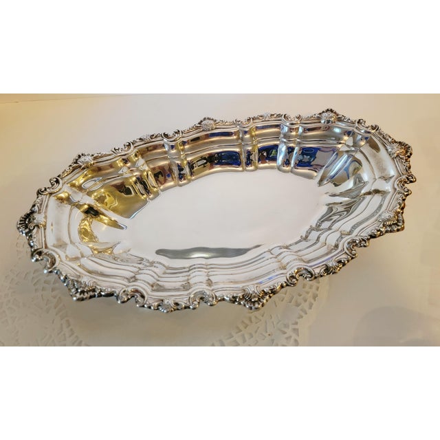 Vintage Towle Carpenter's Hall Silver Plate Bread Tray/Serving Platter/Plate For Sale In Jacksonville, FL - Image 6 of 9