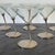 Mid-Century Metal and Glass Martini Glasses, Set of 6 Measure approx: 5D x 5.5H Please visit my other listings for more...
