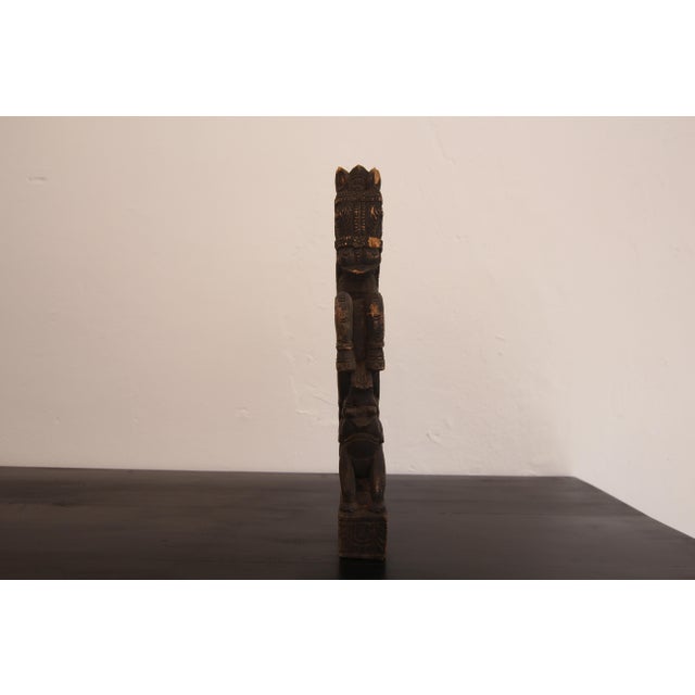 19th Century Indian Carved Wood Object For Sale - Image 11 of 16