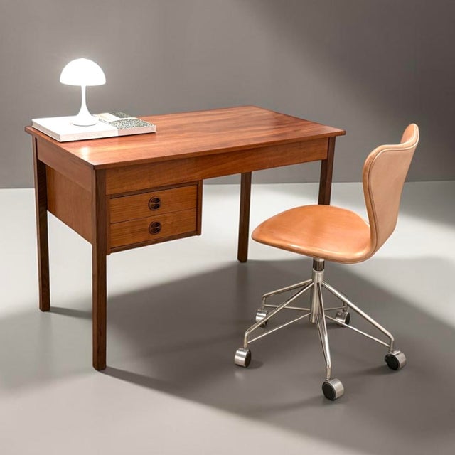 Small Danish Teak Writing Desk, 1950s For Sale - Image 14 of 18