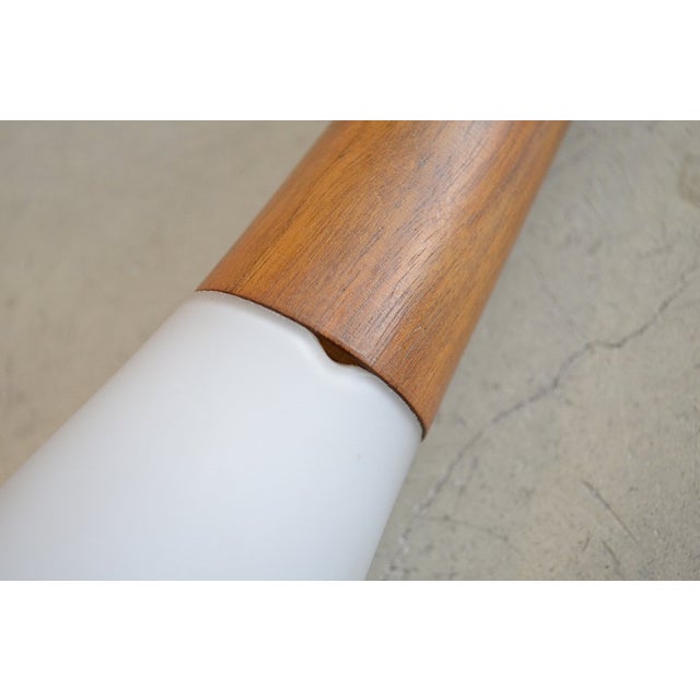 Scandinavian Opaline Glass Pendant Lamp, 1960s For Sale - Image 12 of 13