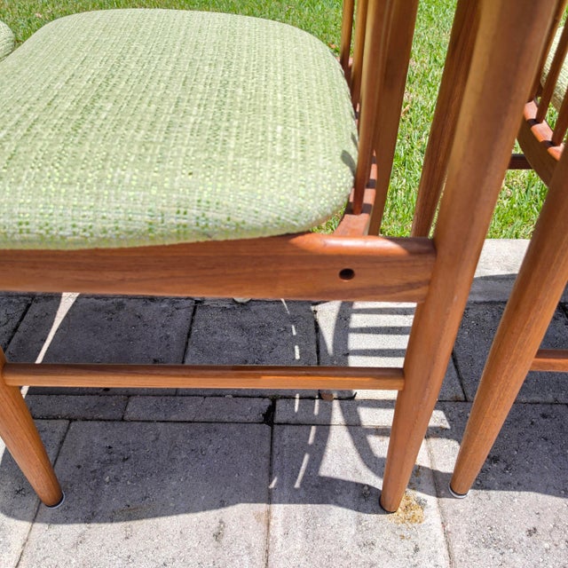 Vintage 1980s Benny Linden Solid Teak Sculptural Dining Chairs Set of 4 For Sale - Image 17 of 17
