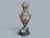 Vintage Islamic Brass Samovar Set with Silver Patina, 1920s For Sale - Image 3 of 18