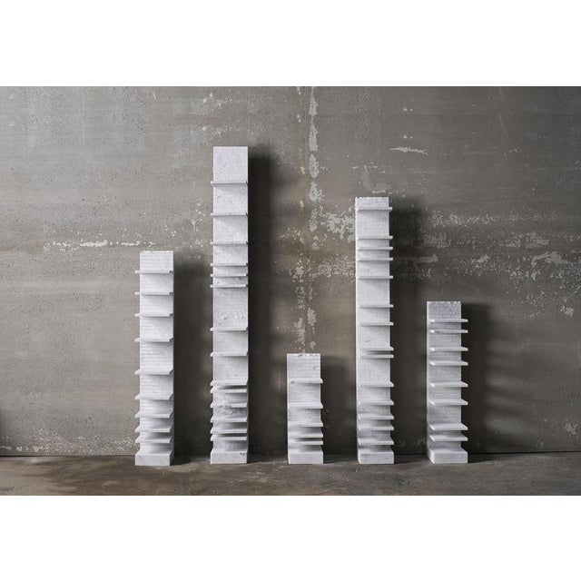 Not Yet Made - Made To Order Spacco 120 Vertical Bookcase in Bianco Carrara Marble by Bufalini Marmi For Sale - Image 5 of 13