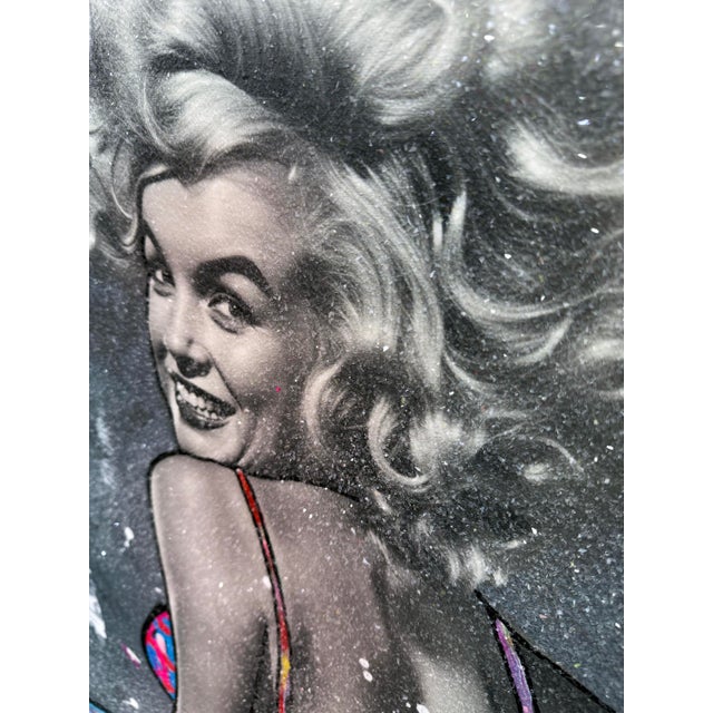 Contemporary Jozza, Party Dress!, Huge Original Painting With Diamond Dust, 60x48 Inches, Marilyn, 2026 For Sale - Image 3 of 4