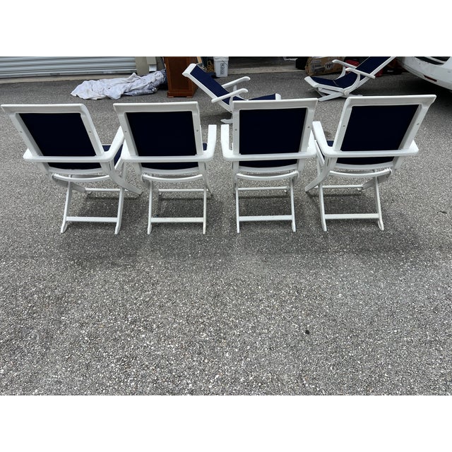 Mid-Century Modern Dining or Patio Chairs by French Maker Triconfort 6 Piece For Sale - Image 13 of 18