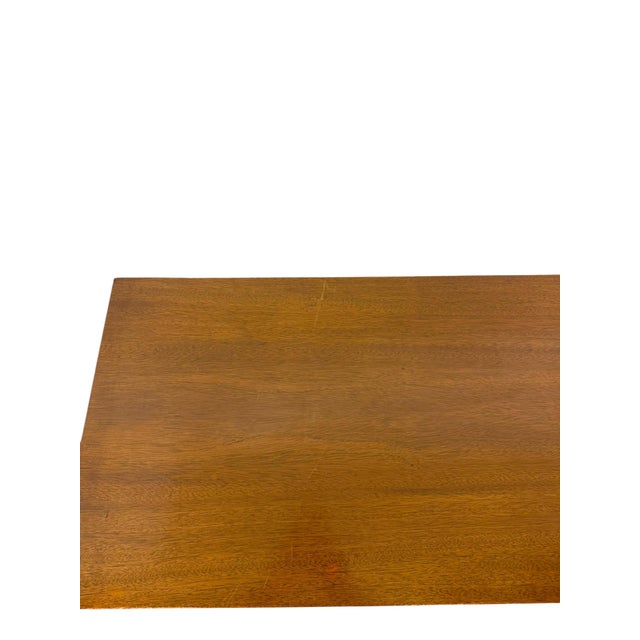 Vintage Mid Century Modern Walnut 9-Drawer Triple Dresser Dovetailed Drawers For Sale - Image 9 of 10
