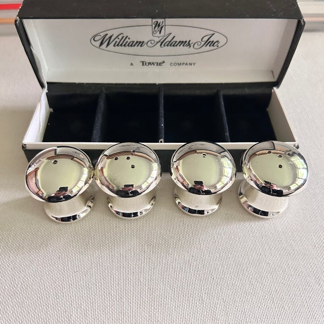 Towle Silversmiths Vintage Towle Silverplate Mushroom Salt & Pepper Shakers, 2 Sets For Sale - Image 4 of 7