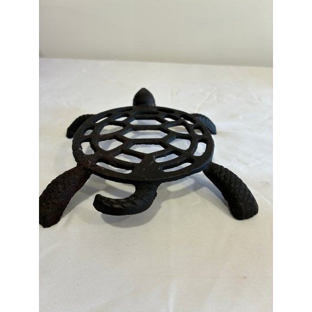 Vintage Cast Iron Sea Turtle Trivet For Sale In Oklahoma City - Image 6 of 8