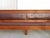 Rare 10ft Arts & Crafts Tiger Oak Leather Bench ~ Train Station or Fraternal Club Seating ~ Limbert / Stickley Craftsman Era For Sale - Image 10 of 18