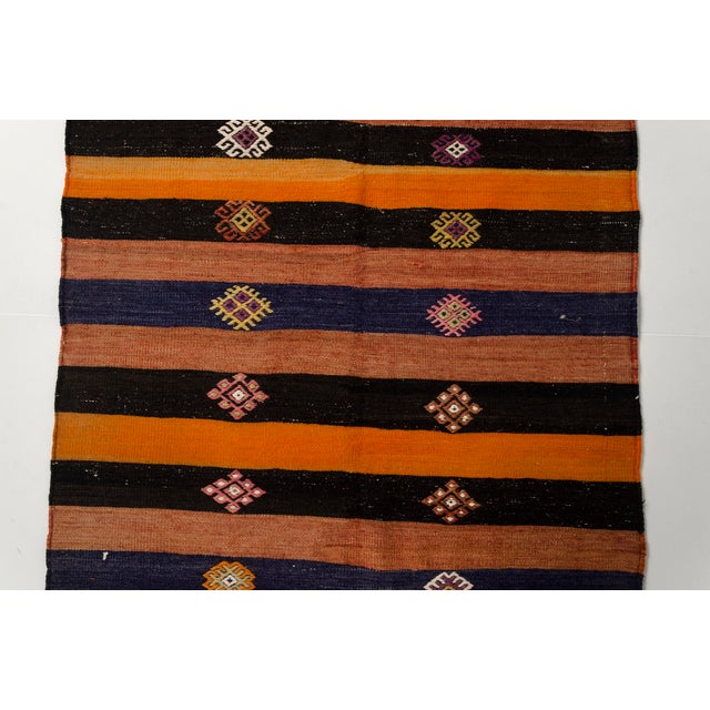 Turkish Antique Vintage Hallway Runner Rug For Sale - Image 9 of 10