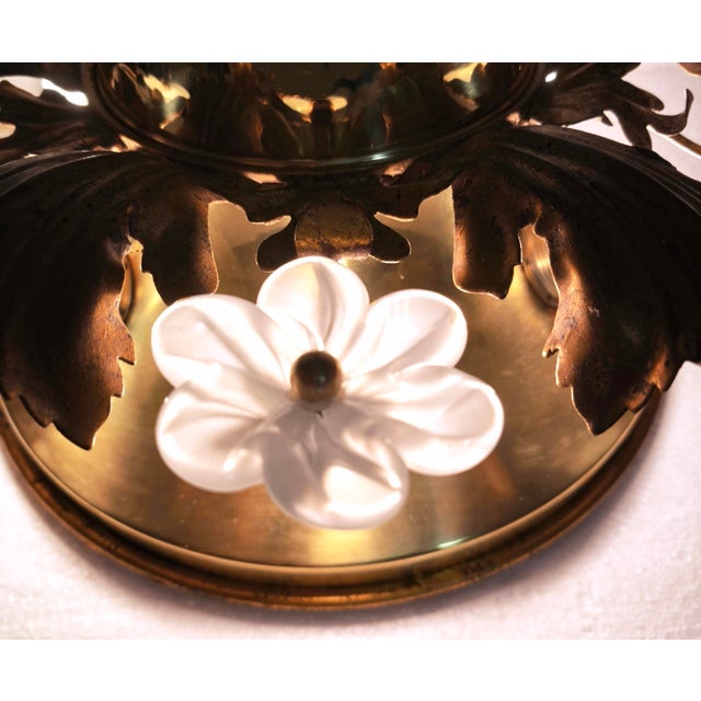 Hollywood Regency Florentine Wall Lamp attributed to Banca Firenze, Italy, 1960s For Sale - Image 15 of 18