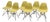 Eames DSR Chairs (Herman Miller ) With Eiffel Base : Set of 6 : Yellow : Authentic For Sale