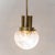 Brass and Glass Pendant Lamp, 1960s For Sale - Image 3 of 10