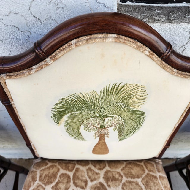 Vintage Chinese Chippendale Dining Chairs Bamboo Set of 8 For Sale - Image 15 of 18