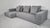 George L-Shaped Sectional in Mid-Grey Lambswool by Antonio Citterio for B&B Italia For Sale - Image 6 of 7