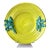 Chartreuse Majolica Leaf Pasta Bowl For Sale