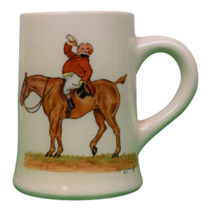 Mid 20th Century Abercrombie & Fitch X Cyril Gorainoff Fox-Hunt Scene Bone China Mug