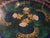 Rare coffee table model "Mygge" with aluminium Poul Cadovius & Bjørn Wiinblad. Hand painted by Susanne Fjeldsoe Myggeby,...