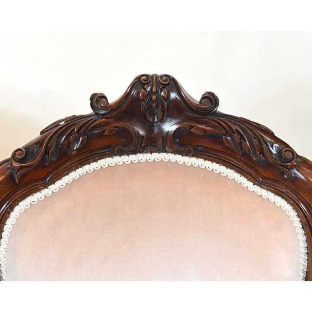 Victorian Armchairs with Balloon Back, 1880, Set of 2 For Sale - Image 4 of 10