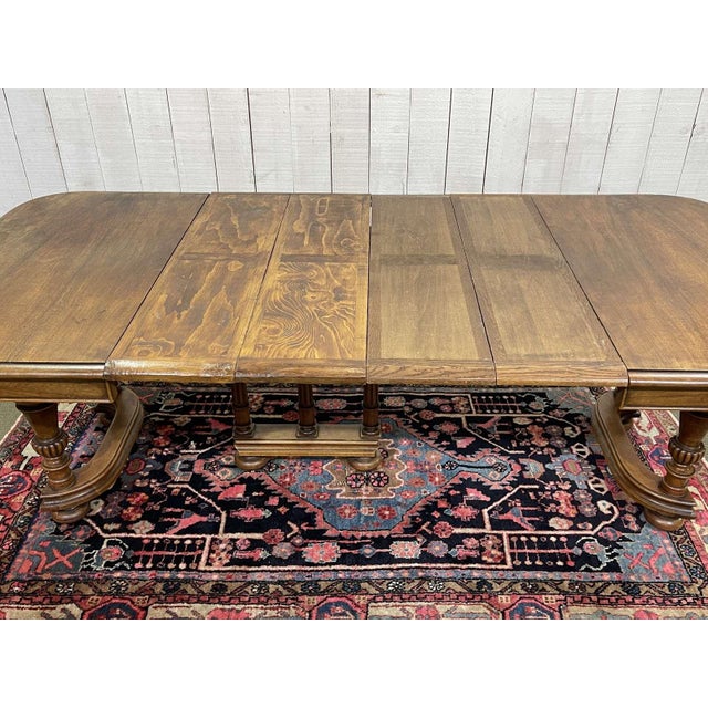 Early 20th Century Henri II Walnut Table with Extensions For Sale - Image 13 of 17
