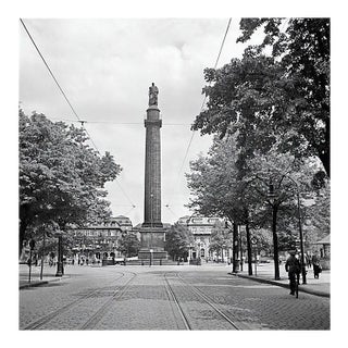 Ludwigs Column at Luisenplatz Square at Darmstadt, Germany, 1938, Printed 2021 For Sale