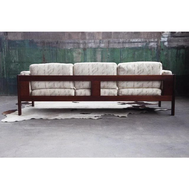 Hollywood Regency Postmodern Bastiano Sofa with Upholstered Cushions attributed to Tobia Scarpa for Knoll, 1960s For Sale - Image 3 of 13