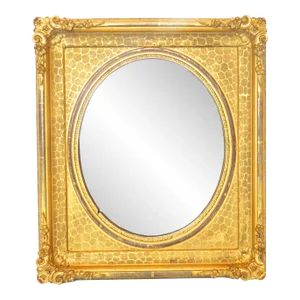 Late 19th Century Antique Victorian Gilded Vanity Mirror
