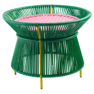 Green Caribe Basket Table by Sebastian Herkner