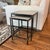 Metal Modern Industrial Style Oly Studio Steel and Cream Leather Nesting Tables For Sale - Image 7 of 7